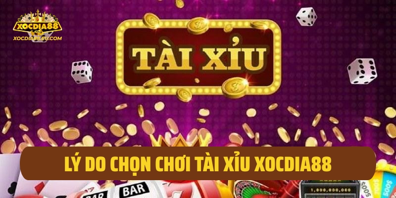 Lý do chọn chơi tài xỉu xocdia88