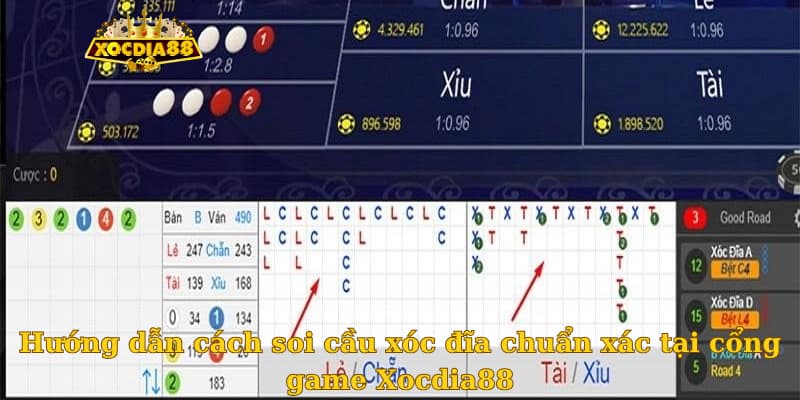 Hướng dẫn cách soi cầu xóc đĩa chuẩn xác tại cổng game Xocdia88